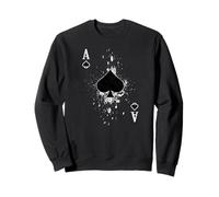Vintage Poker Ace Style :-: Spades Gambling Casino Design Sweatshirt