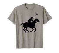Vintage Polo Silhouette Equestre Sport Chevalier T-Shirt