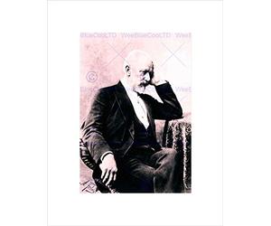 Vintage Portrait FEDECKI Composer Peter Tchaikovsky Framed Art Print B12X4018