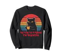 Vintage pour Autant Que Je sache, Je suis Un Charmant Chat Sarcastique en colère Sweatshirt