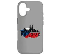 Vintage Prague Paysage Urbain Skyline République tchèque Carte Coque pour iPhone 17
