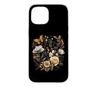 Vintage Pressed Flowers Butterflies Floral Boho Wildflowers Coque pour iPhone 15