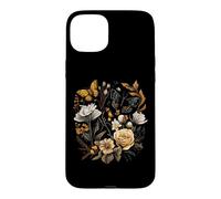 Vintage Pressed Flowers Butterflies Floral Boho Wildflowers Coque pour iPhone 15 Plus
