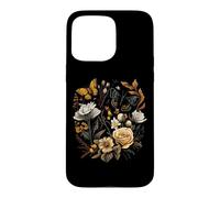 Vintage Pressed Flowers Butterflies Floral Boho Wildflowers Coque pour iPhone 15 Pro Max