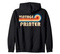 Vintage Printer Job Title Birthday Idea Sweat à Capuche