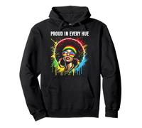 Vintage Proud in Every Hue Afro Queer Gay LGBTQ Pride Women Sweat à Capuche