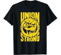 Vintage Proud Labor Day Workers Union Strong Fist T-Shirt Tee Gift Trend Men