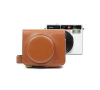 Vintage PU Leather Case for Leica Sofort Camera - Protective Cover & Strap