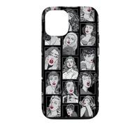 Vintage Pulp Comic Pop Culture Pin Up Girl Art Pattern Noir Coque pour iPhone 12/12 Pro