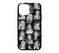 Vintage Pulp Comic Pop Culture Pin Up Girl Art Pattern Noir Coque pour iPhone 12 Mini
