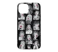 Vintage Pulp Comic Pop Culture Pin Up Girl Art Pattern Noir Coque pour iPhone 15 Plus