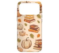 Vintage Pumpkin Fall Leaves and Books Bookworm Bookish Coque pour iPhone 17 Pro Max