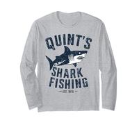 Vintage Quint's Shark Fishing 1975 Rétro Manche Longue