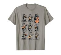 Vintage Raccoon Band, Funny Animal Music, Folk Jazz Woodland T-Shirt