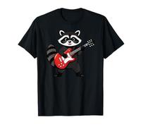 Vintage Raccoon Punk Music Playing Guitar T-Shirt