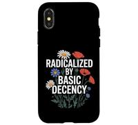 Vintage Radicalized by Basic Decency Retro Wild Floral Women Coque pour iPhone X/XS