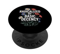 Vintage Radicalized by Basic Decency Retro Wild Floral Women PopSockets PopGrip Adhésif