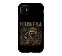 Vintage Raton Laveur Sensation Forêt Ferale Humour Humour Humour Coque pour iPhone 11
