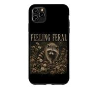 Vintage Raton Laveur Sensation Forêt Ferale Humour Humour Humour Coque pour iPhone 11 Pro Max