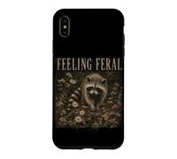 Vintage Raton Laveur Sensation Forêt Ferale Humour Humour Humour Coque pour iPhone XS Max