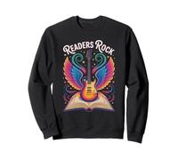 Vintage Readers Rock Reading Rockstar ESL Literacy My Jam Sweatshirt