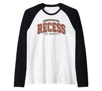 Vintage Recess School Break Est Whenever Design Manche Raglan