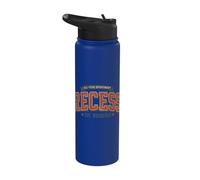 Vintage Recess School Break Est Whenever Design Stainless Steel Insulated Water Bottle