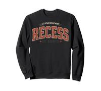 Vintage Recess School Break Est Whenever Design Sweatshirt