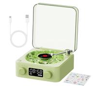 Vintage Record Player The Waves- Record Player de style nostalgique, idéal pour les amateurs de musique | Tourne-disque décoratif pour la maison, un look classique combiné avec moderne