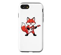 Vintage Red Fox Punk Music Playing Guitar Coque pour iPhone SE (2020) / 7/8