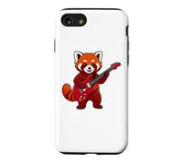 Vintage Red Panda Punk Music Playing Guitar Coque pour iPhone SE (2020) / 7/8