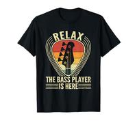 Vintage Relax The Bass Player is Here Amoureux de Guitare électrique T-Shirt