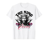 Vintage Religieux Chrétien Dieu Foi Jésus Christ Le Roi T-Shirt