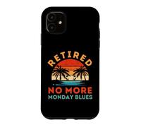 Vintage Retired No More Monday Blues Retirement Coque pour iPhone 11