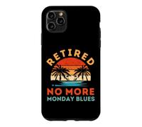 Vintage Retired No More Monday Blues Retirement Coque pour iPhone 11 Pro Max