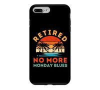 Vintage Retired No More Monday Blues Retirement Coque pour iPhone 7 Plus/8 Plus