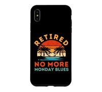 Vintage Retired No More Monday Blues Retirement Coque pour iPhone XS Max