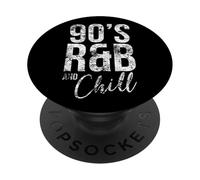 Vintage Retro Cool I Love 90's R&B & Chill R&B Music Lovers PopSockets PopGrip Adhésif