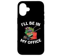 Vintage Retro Gardening Decor life's I'll Be in My Office Coque pour iPhone 16