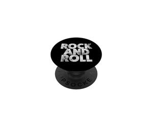 Vintage Retro Grunge Old Rock & Roll Music, Rock N' Roll PopSockets PopGrip Adhésif