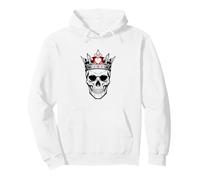 Vintage Retro King Crown Chess Skull Sweat à Capuche