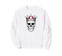 Vintage Retro King Crown Chess Skull Sweatshirt