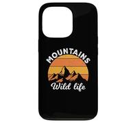 Vintage Retro Mountains Outdoor Wildlife Mountain Adventure Coque pour iPhone 13 Pro