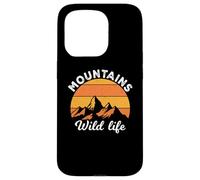 Vintage Retro Mountains Outdoor Wildlife Mountain Adventure Coque pour iPhone 15 Pro