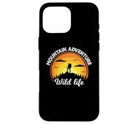 Vintage Retro Mountains Outdoor Wildlife Mountain Adventure Coque pour iPhone 16 Pro Max