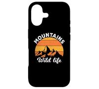 Vintage Retro Mountains Outdoor Wildlife Mountain Adventure Coque pour iPhone 17
