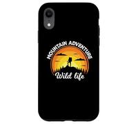 Vintage Retro Mountains Outdoor Wildlife Mountain Adventure Coque pour iPhone XR