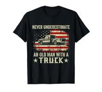 Vintage Retro Ne sous-estimez jamais un vieil homme avec un camion T-Shirt