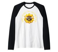 Vintage Retro Save The Bees Honeybee Bee Kind to Everyone Manche Raglan