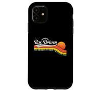 Vintage Retro School Bus Driver World's Best Bus Driver Ever Coque pour iPhone 11